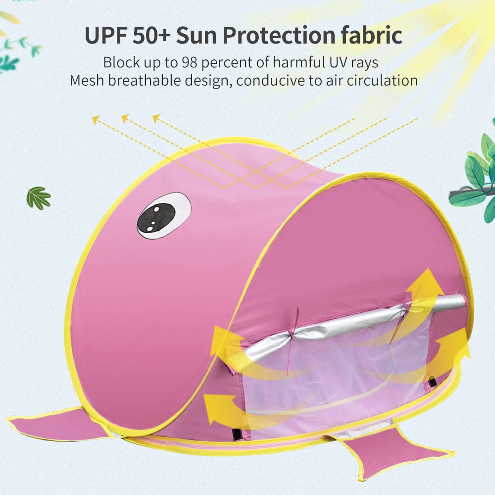 Infant Beach Pop up Tent - UPF 50+ Beach Tent for Infants, The Best Infant Beach Tent With Pool