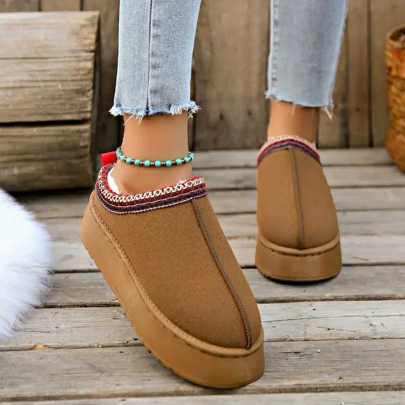 UGG Tasman Dupe Suede Slippers with Cozy Faux Fur Lining