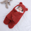 Adorable Teddy Bear Newborn Swaddle Wrap – Soft Fleece Swaddle Blankets for Infants