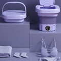 Mini Portable Washer - 8L Collapsible Tabletop Washing Machine & Spin Dryer