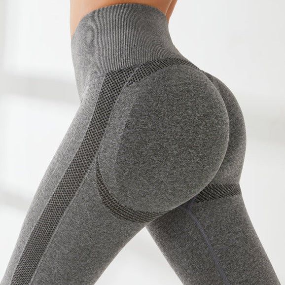 Seamless Leggings Solid Scrunch Butt Lifting Booty High Waisted Sportw –  KRISKELEE
