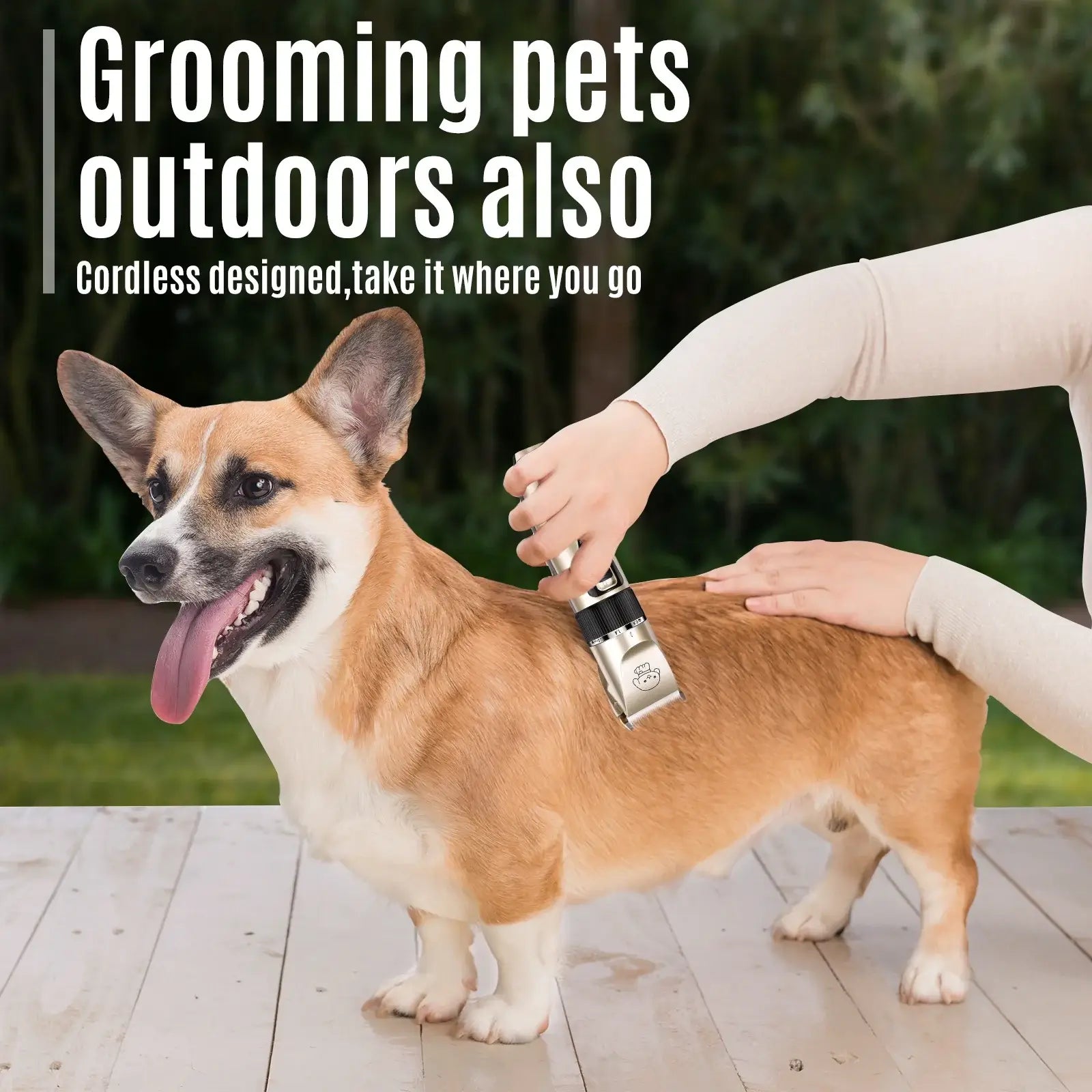 Professional Cordless Dog Grooming Clippers – Quiet, Rechargeable, and Perfect for All Breeds